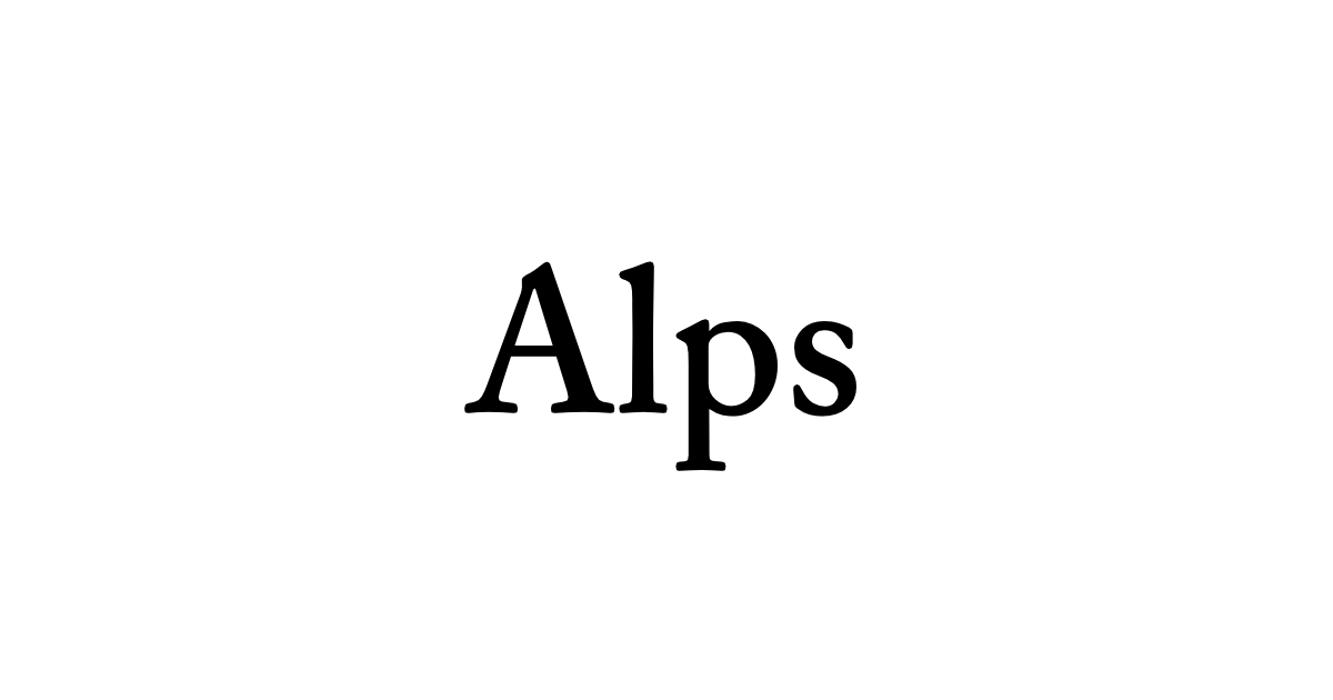 Alps • Flowery Dictionary