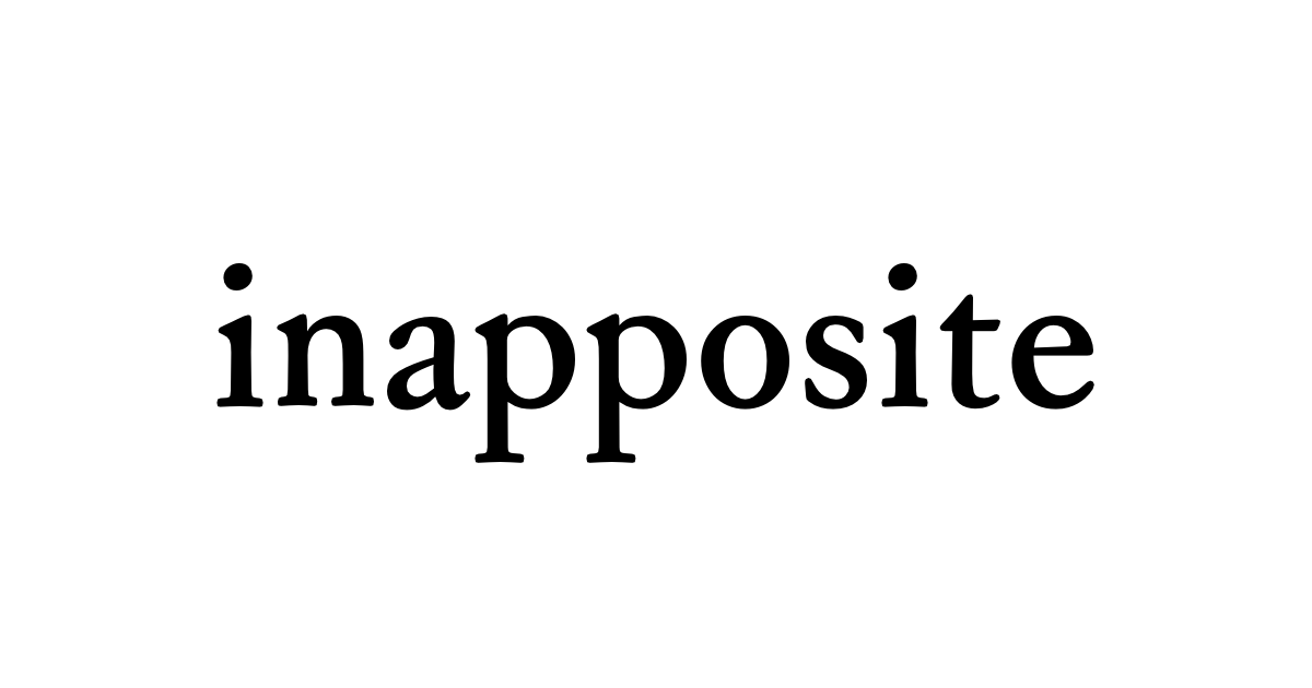 inapposite • Flowery Dictionary